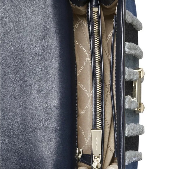 Michael Kors Whitney Denim Multi LeatherGold Large - Picture 4 of 8